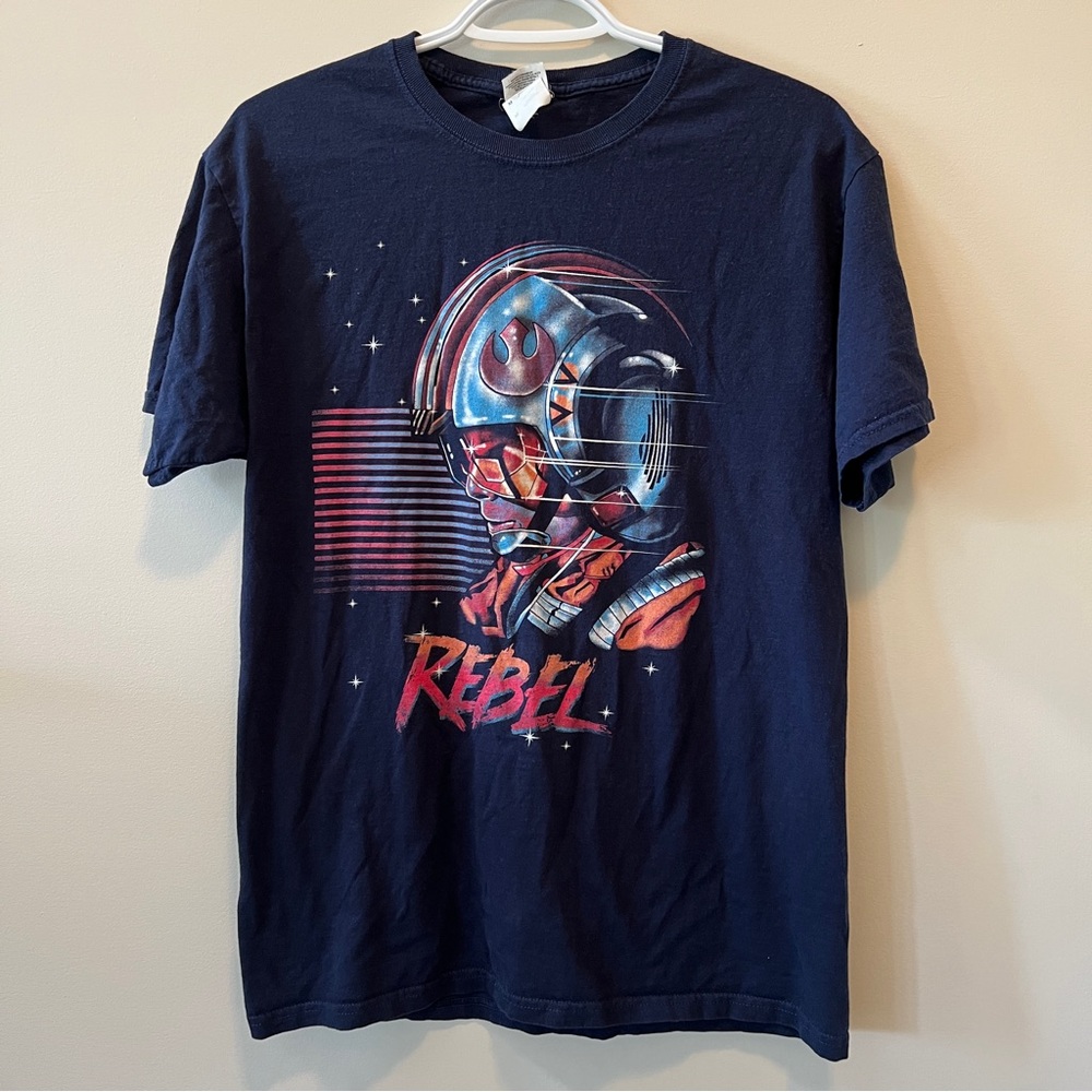 Star Wars Luke Skywalker Rebel Graphic T-Shirt *Read*